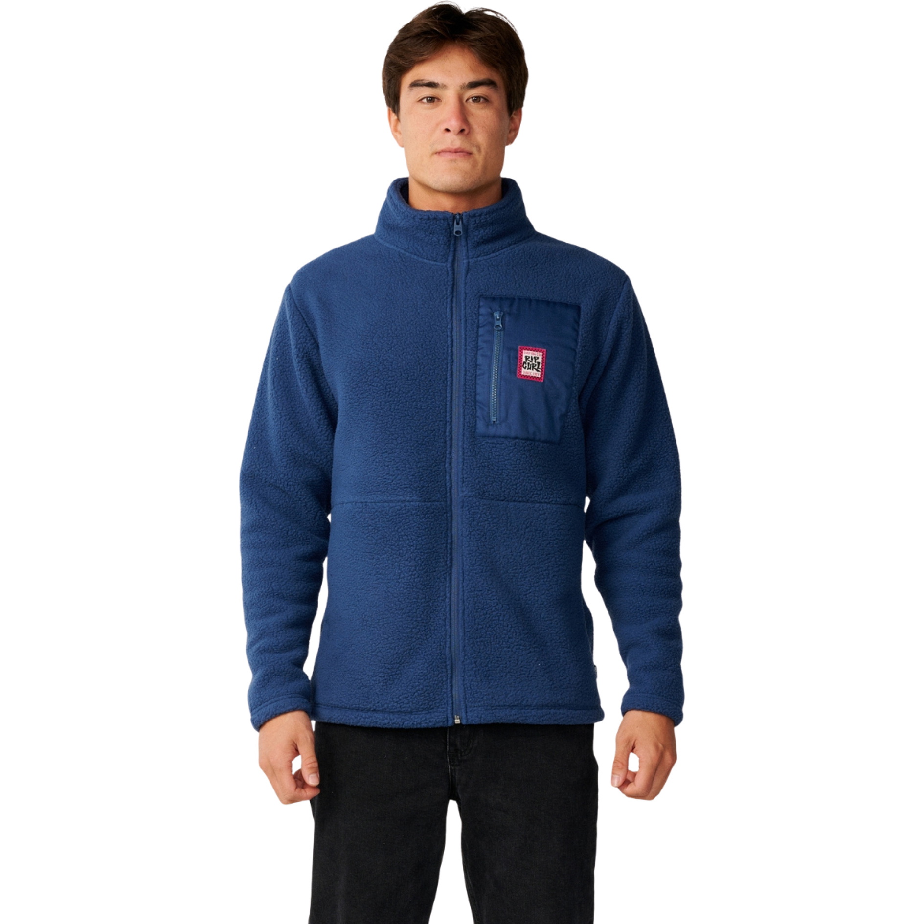 2026 Rip Curl Mens Streamline Big Bear Polar Zip Thru Fleece 0COMFL - Navy